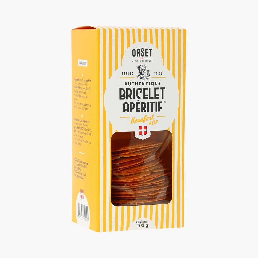 Bricelets salés au Beaufort AOP, 100 g