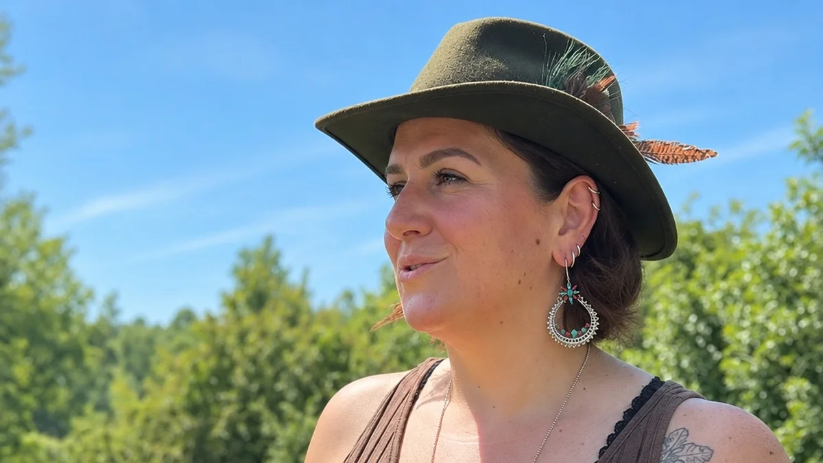 Marine Rivière et ses animaux à la Plantation Petite Rivière